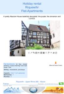 ,  Holiday rental Riquewihr Flat-Apartments