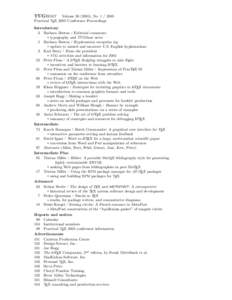 TUGBOAT  Volume[removed]), No[removed]Practical TEX 2005 Conference Proceedings Introductory 3 Barbara Beeton / Editorial comments