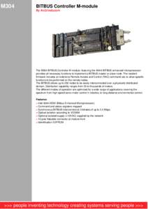 M304  BITBUS Controller M-module By AcQ Inducom  The M304 BITBUS Controller M-module, featuring the i8044 BITBUS enhanced microprocessor