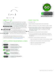 go.enterprise.com  about us FAST FACTS