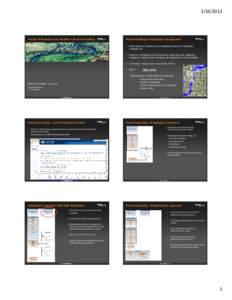 The Use of Hydrodynamic Models in Flood Forecasting Terry van Kalken