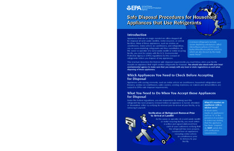 Safe Disposal Procedures for Household Appliances that Use Refrigerants