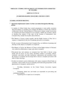 International Anti-Corruption Day / Social issues / Ethics / International relations / Korea Independent Commission Against Corruption / Commission for the prevention of corruption of the Republic of Slovenia / Corruption / United Nations Convention against Corruption / Political corruption