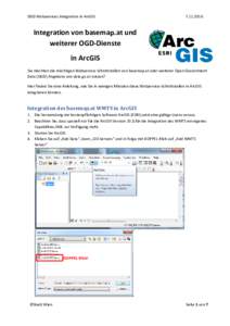 OGD Webservices Integration in ArcGISIntegration von basemap.at und weiterer OGD-Dienste