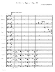 Overture to Egmont - Opus 84 Ludwig van Beethoven <L:  Sostenuto ma non troppo