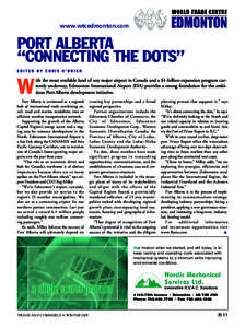 www.wtcedmonton.com  PORT ALBERTA “CONNECTING THE DOTS” EDITED BY CHRIS O’BRIEN