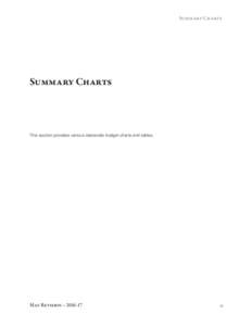 Summary Charts  Summary Charts This section provides various statewide budget charts and tables.