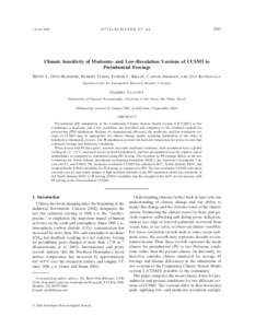Computational science / Climate history / Climate model / Climate sensitivity / Computer simulation / Climate change / Scientific modelling / Intergovernmental Panel on Climate Change / Atmospheric sciences / Climatology / Science