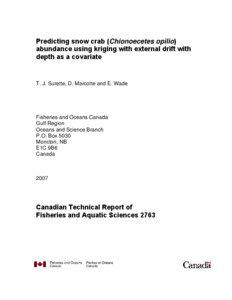 Predicting snow crab (Chionoecetes opilio) abundance using kriging with external drift with depth as a covariate