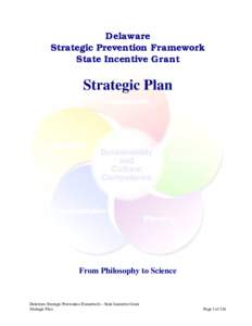 Delaware Strategic Prevention Framework State Incentive Grant Strategic Plan