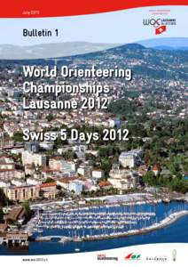 Vaud / World Orienteering Championships / Cantons of Switzerland / Orienteering / Lausanne