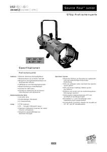 Source Four™ junior 575W Profilscheinwerfe 26°, 36°, 50° & 25°- 50°