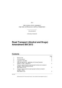 Road Transport (Alcohol and Drugs) Amendment Act 2013