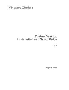 Zimbra Desktop Install Guide.book