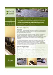 Product Datasheet  1. PV module frame that doesn t require a heavy mounting system. U set Solar Roof Tech.