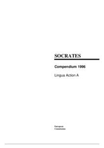 SOCRATES Compendium 1996 Lingua Action A European Commission