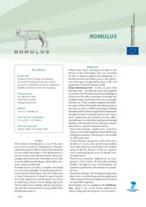 ROMULUS  Advances At a Glance Project title