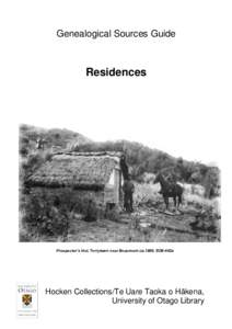 Genealogical Sources Guide  Residences Prospector’s Hut, Terrytown near Beaumont ca[removed]SO6-443a