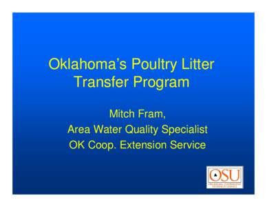 Oklahoma’s Litter Transfer Efforts