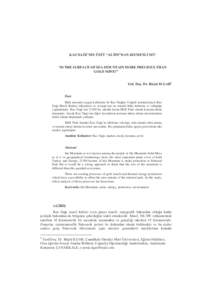 KAZ DA I’NIN ÜSTÜ “ALTIN”DAN KIYMETL M ? “IS THE SURFACE OF IDA MOUNTAIN MORE PRECIOUS THAN GOLD MINE?” Yrd. Doç. Dr. Rü tü ILGAR• Özet Halk arasında yaygın kullanımı ile Kaz Da ları Co rafi termin