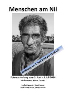 Menschen am Nil  Fotoausstellung vom 3. Juni – 4.Juli 2014