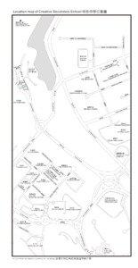 Location map of Creative Secondary School 啟 思中 學位 置圖  3 Pung Loi Road, Tseung Kwan O, Sai Kung, N.T., Hong Kong.