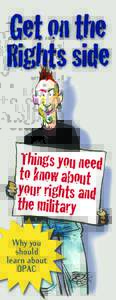 Things you need to know about your rights and the military Why you should