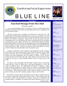 Des Moines Police Department  BLUE LINE December[removed]Winter Edition