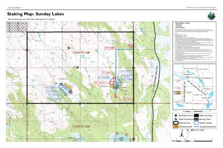 2008 Remote Recreational Cabin Sites Offering #8  Southcentral Region Staking Map: Sunday Lakes Remote Recreational Cabin Sites Staking Area # [removed]