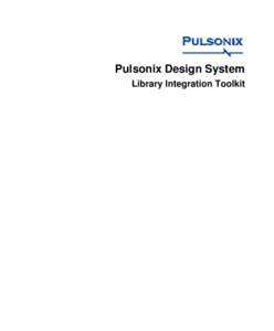 Pulsonix Design System Library Integration Toolkit 2 Pulsonix Library Integration Toolkit  Pulsonix Library Integration Toolkit 3