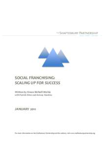 Social economy / Management / Contract law / Strategic alliances / Franchising / Social franchising / International Franchise Association / Social enterprise / Business model / Business / Marketing / Franchises