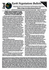 iisd Vol. 24 No. 45 Earth Negotiations Bulletin  ITTC-37
