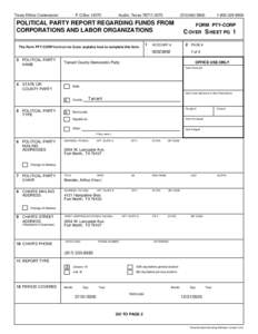 Texas Ethics Commission  P.O.Box[removed]Austin, Texas[removed]