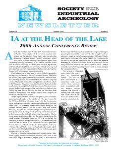 Society for Industrial Archeology / Duluth /  Minnesota / Eric DeLony / Lake Superior Railroad Museum / Iron Range / Duluth /  Missabe and Iron Range Railway / North Shore / Edna G / Industrial archaeology / Geography of Minnesota / Minnesota / Duluth–Superior