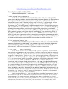 Southern Campaign American Revolution Pension Statements & Rosters Pension Application of John Crutchfield S39381 Transcribed and annotated by C. Leon Harris. VA