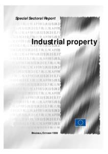 Special Sectoral Report  Industrial property BRUSSELS, OCTOBER 1998