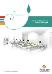 energizing education  Advanced Diploma in Clinical Research  Putting life into education