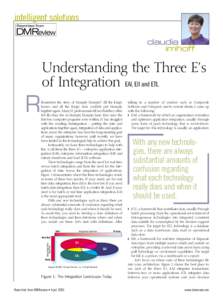 intelligent solutions claudia imhoff Understanding the Three E’s of Integration EAI, EII and ETL