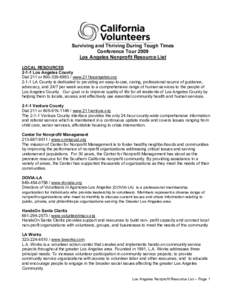 Volunteerism / Nonprofit technology / Social economy / Nonprofit organization / Center for Nonprofit Management / Pro bono / Volunteering / Nonprofit VOTE / Nonprofit studies / Giving / Social philosophy / Sociology