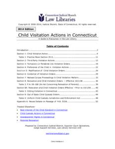 Child Visitation in Connecticut