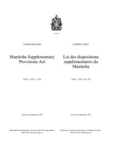 CANADA  CONSOLIDATION CODIFICATION