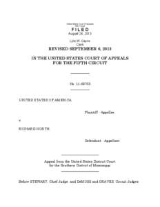United States Court of Appeals Fifth Circuit FILED August 26, 2013 Lyle W. Cayce