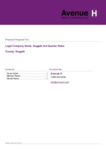 Proposal Prepared For:  Legal Company Name: Daggett 2nd Quarter Rates County: Daggett  Contents