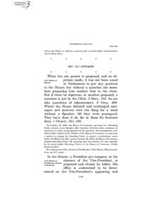 JEFFERSON’S MANUAL § 312–§ 313 where the House is without a quorum due to catastrophic circumstances (see § 1024a, infra).