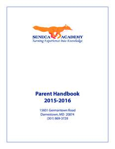 Parent HandbookGermantown Road Darnestown, MD3728