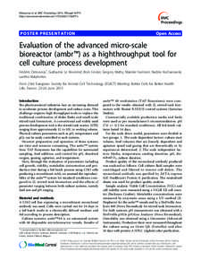 Delouvroy et al. BMC Proceedings 2013, 7(Suppl 6):P73 http://www.biomedcentral.com[removed]S6/P73