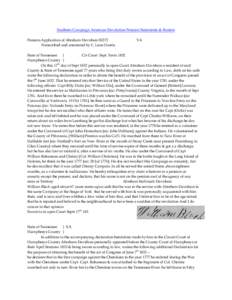 Southern Campaign American Revolution Pension Statements & Rosters Pension Application of Abraham Davidson S3272 Transcribed and annotated by C. Leon Harris. VA