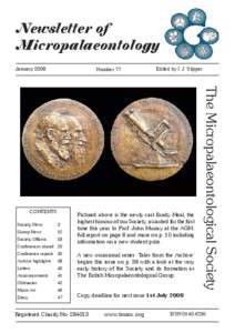 Newsletter of Micropalaeontology January 2008