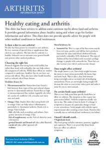 Food science / Nutrition / Self-care / Human nutrition / Arthritis / Omega-3 fatty acid / Food guide pyramid / Rheumatoid arthritis / Saturated fat / Health / Medicine / Lipids