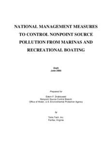 National Management Measures to Control Nonpoint Source Pollution from Marinas and Recreational Boating